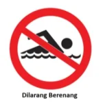 Simbol di larang berenang