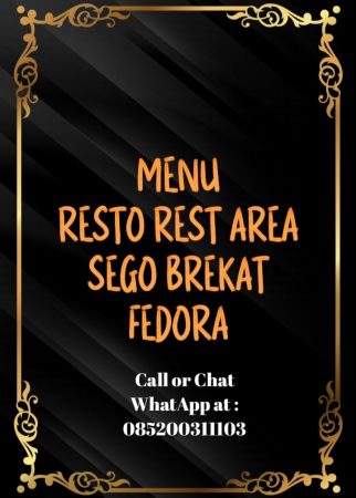 Rest Area dan Menu Resto Fedora