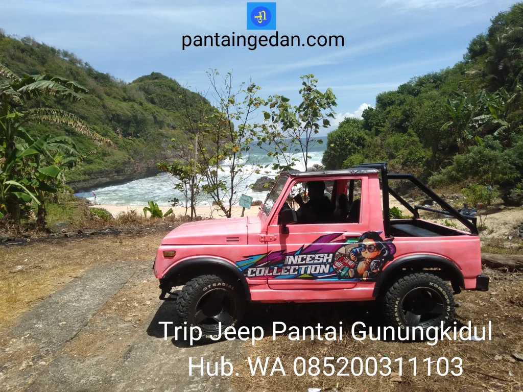 Trip Jeep Pantai Selatan Gunungkidul hub. WA 085200311103