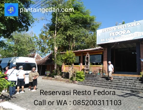 Resto Fedora Melayani Reservasi Rombongan anda saat mau ke Pantai Drini atau sesudah dari Pantai Drini. Reservasi di Nomor WA 085200311103